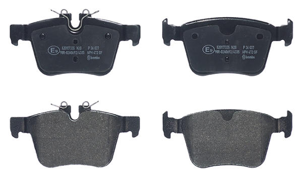 A.B.S. P 36 037 BREMBO Bremsbelagsatz, Scheibenbremse